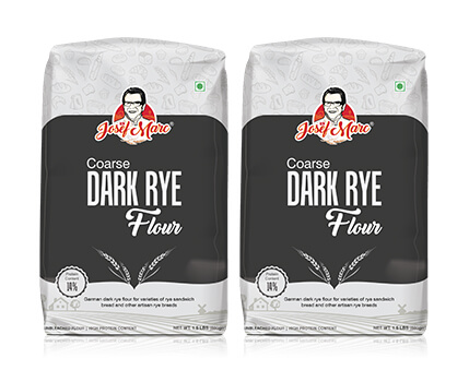 Coarse Dark Rye Flour (Pack Of 2)